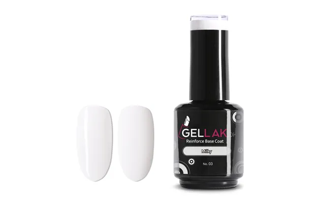 Reinforce Base Coat Hvid 15 Ml Milky No. 3 Gellak.dk