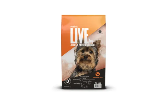 2 Kg. Probiotic Live Adult Mini Breeds - Voksenfoder Med Laks Til Små Hunderacer