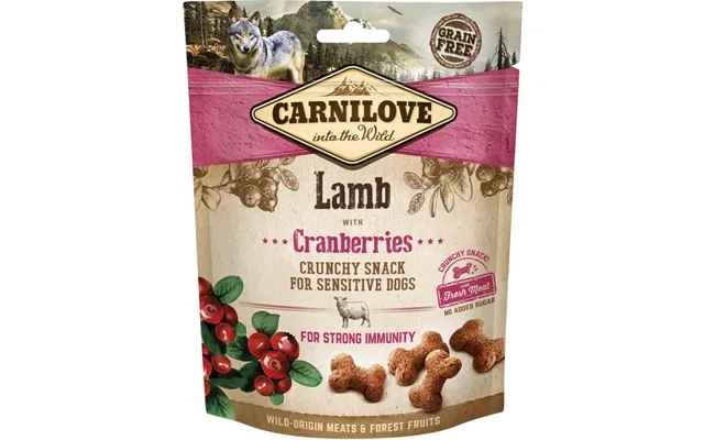 Carnilove Chrunchy Snack - Hundegodbidder Med Lam Og Tranebær