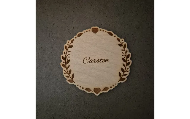 Bordkort I Træ Eller Akryl - Bk08 Træ Eg product image