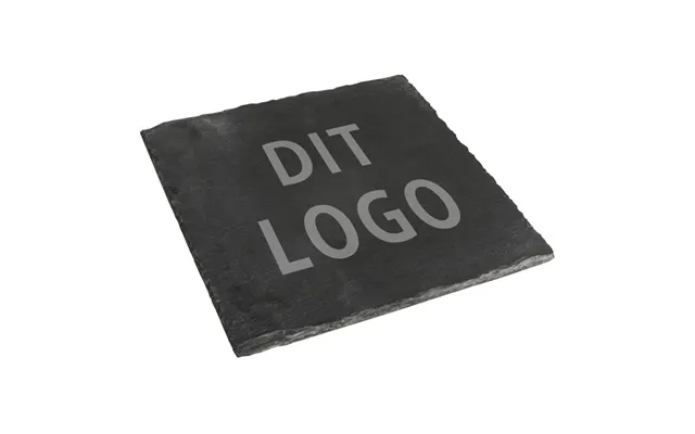 Skiferplade Med Logo Gravering 20x20cm
