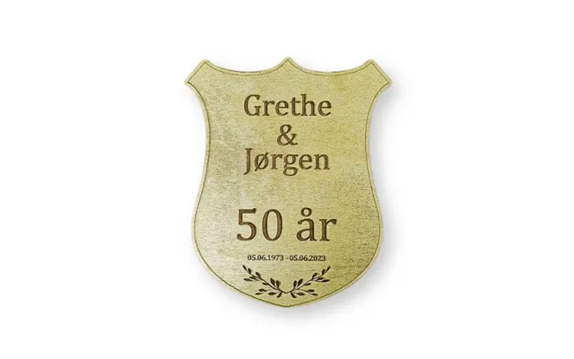 Skjold Til Æresport I Guldmalet Træ