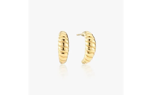Vintage Croissant Øreringe 14k Guldbelagt