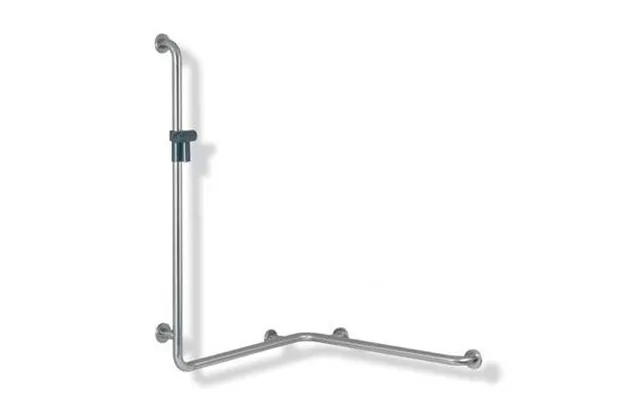 Hewi Range 805 Classic. L-formet Brusehåndliste Til Hjørne I Rustfrit Stål