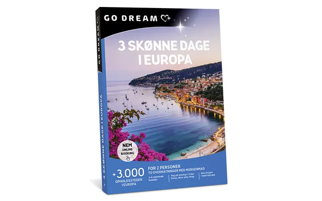 Go Dream 3 Skønne Dage I Europa Med Morgenmad - Oplevelsesgaver