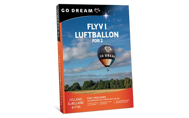 Go Dream Flyv I Luftballon - 2 Personer, Oplevelsesgaver, Adventure , Gavekort, Gaveidé