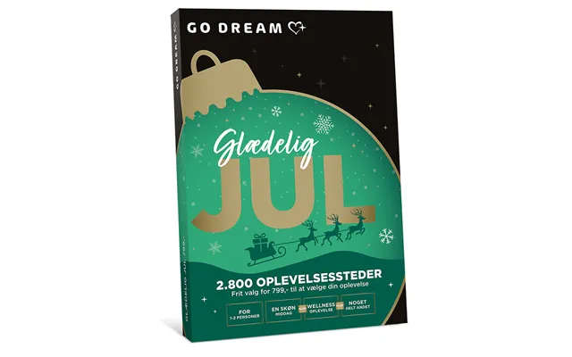 Go Dream Glædelig Jul - 799, Oplevelsesgaver, Multithematic , Gavekort, Gaveidé