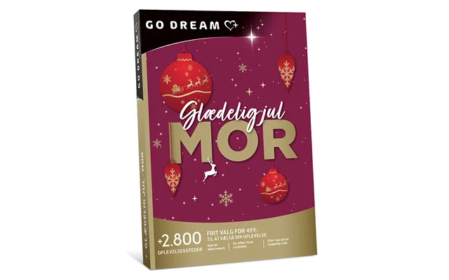 Go Dream Glædelig Jul Mor - Oplevelsesgaver