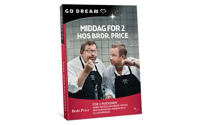 Go Dream Middag For 2 Hos Brdr. Price - Oplevelsesgaver
