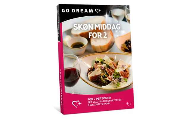 Go Dream Skøn Middag For 2 - Oplevelsesgaver