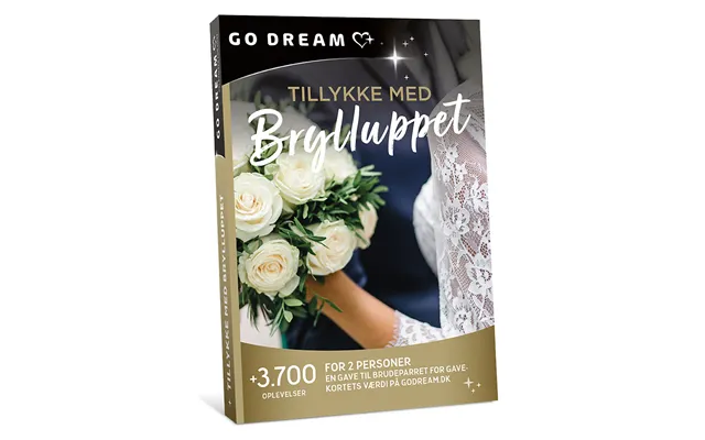 Go Dream Tillykke Med Brylluppet - Oplevelsesgaver