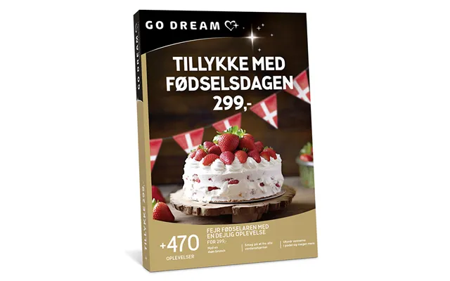 Go Dream Tillykke Med Fødselsdagen 299 - Oplevelsesgaver