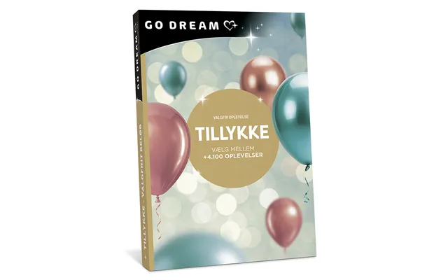 Go Dream Tillykke - Valgfrit Beløb, Oplevelsesgaver, Multithematic , Gavekort, Gaveidé