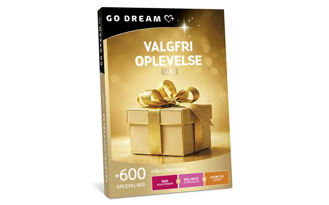Go Dream Valgfri Oplevelse - Guld, Oplevelsesgaver, Multithematic , Gavekort, Gaveidé