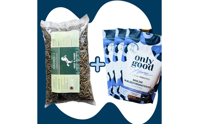 Kombipakke Gastro 112 1 Kg & Onlygoodhorse - Gastro 112 & 3 Small Pakke Onlygoodhorse