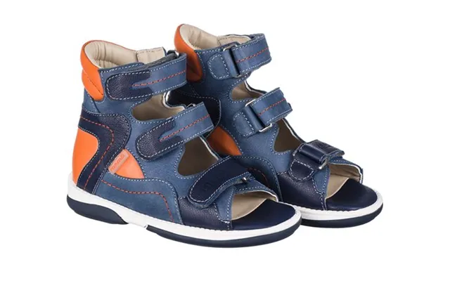 Memo Michael, Sandal, Blå Orange - Sandaler Med Ekstra Støtte