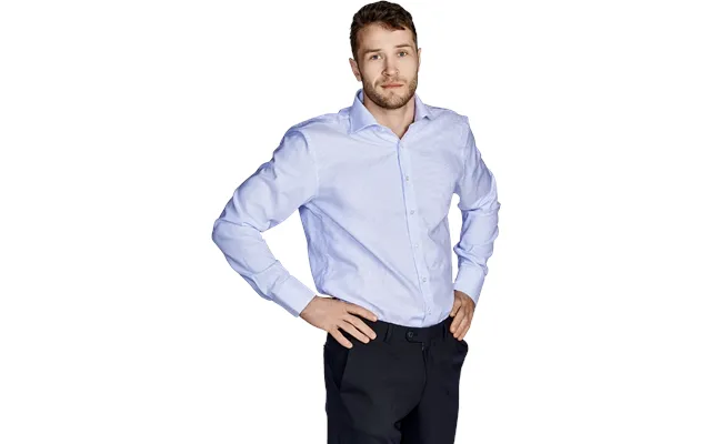 Oxford Skjorte Fitted Stribe