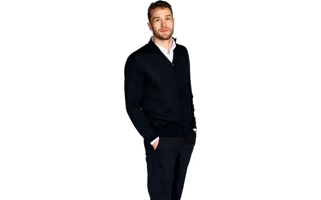 Padova Fullzip Strik Fitted Black