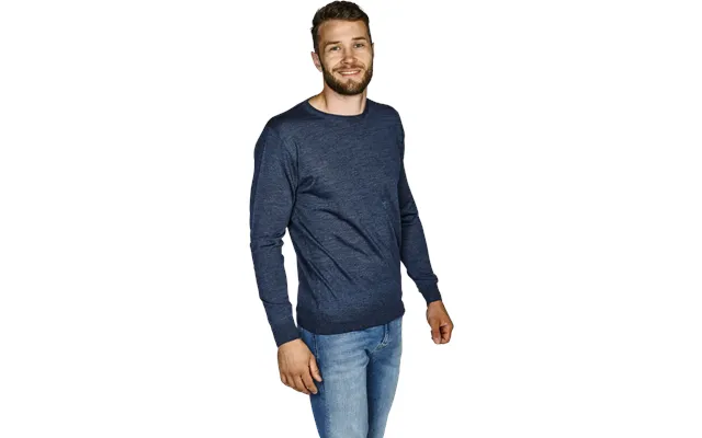 Padova Strik Fitted Midt Blue