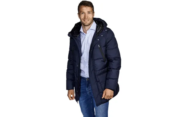 Parka Jakke Fitted Navy