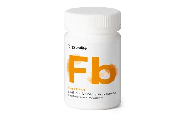 Greatlife Flora Basic Probiotika 60 Kapsler