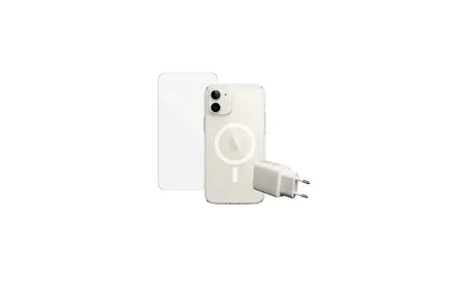 Apple Iphone 16 Beskyttelsesbundle Skærmbeskyttelse - Magsafe Cover & 20w Oplader Klar