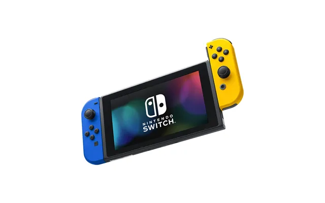 Brugt Nintendo Switch Blå Gul Som Ny
