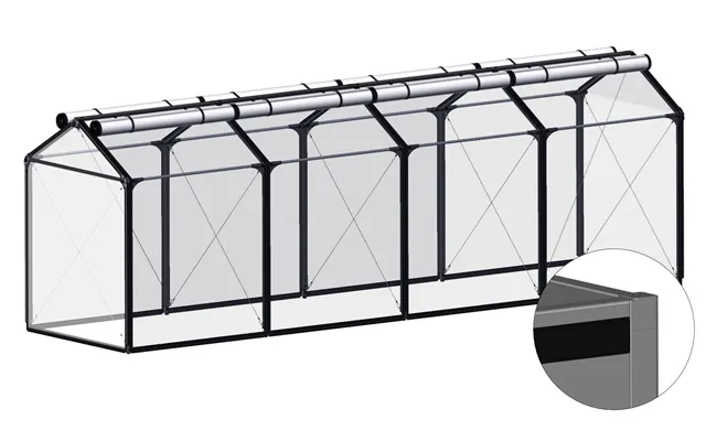 Overbygning Høj Air Til Pvc 120x480 Cm
