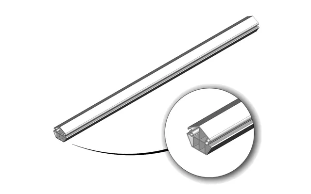 Topprofil Med 4 Spor. Lgd. 1140 Mm