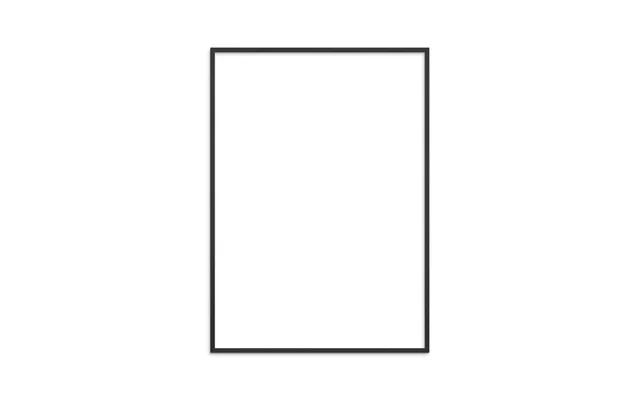 Plakatramme Sortmalet Egetræ - 30 X 40 Cm