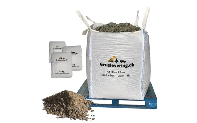 600kg Støbemix 0-16 Mm 75 Kg Cement