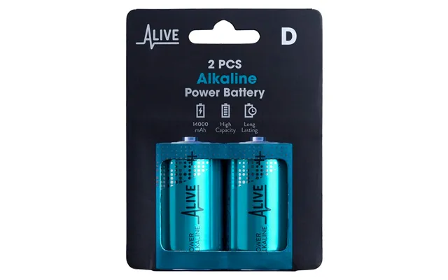 Alkaline Batterier D Lr20 1.5v 2-pak