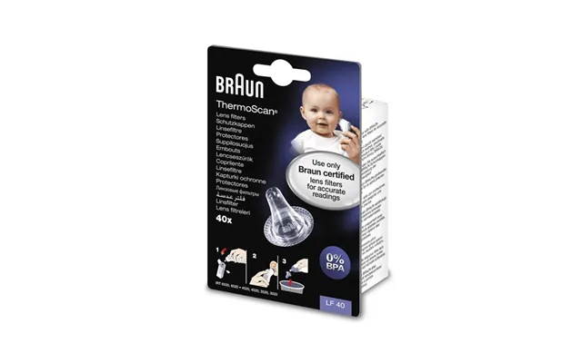 Braun Linsefilter Til Øretermometer 40 Stk