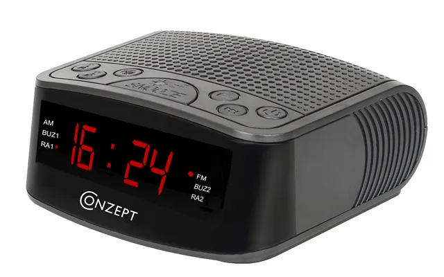 Conzept Clockradio Med Dual Alarm