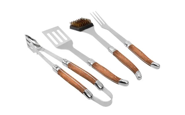 Laguiole By Haws Grillsæt 4 Dele - Egetræ