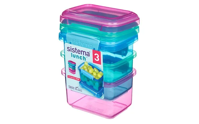 Sistema Lunch Pack Coloured 3 Stk 400 Ml
