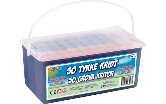 4-kids - 50 Store Gadekridt