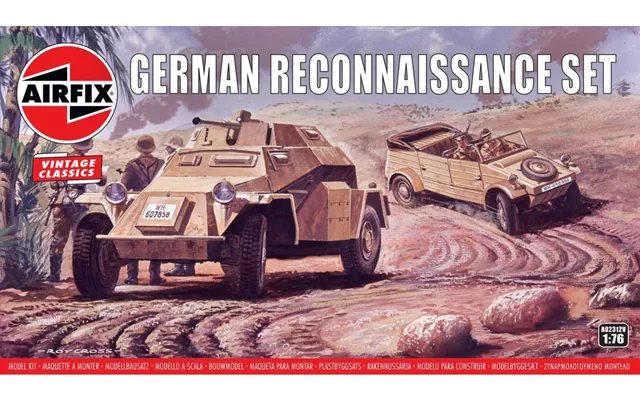 Airfix - German Reconnaissance Biler Byggesæt