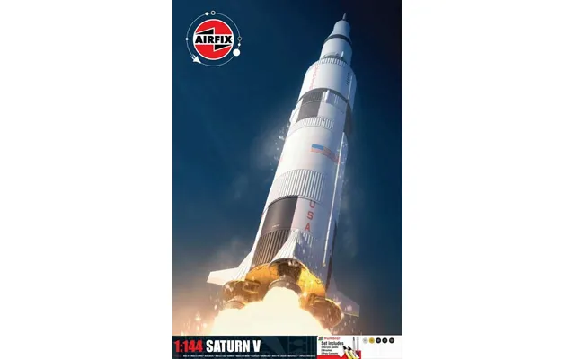 Airfix - Saturn V Rocket Modelraket Byggesæt