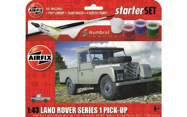 Airfix - Starter Set Land Rover Series 1 Byggesæt