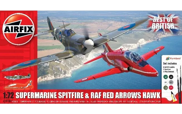 Airfix - Supermarine Spitfire Red Arrows Hawk Fly Byggesæt