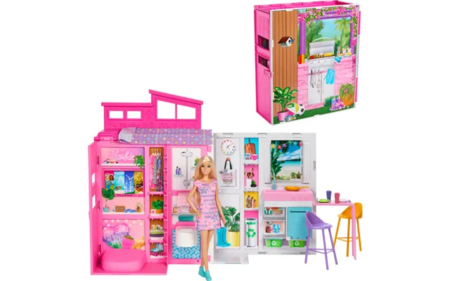 Barbie - Getaway Dukkehus Og Dukke