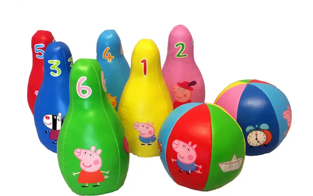 Barbo Toys - Gurli Gris Soft Bowling Sæt