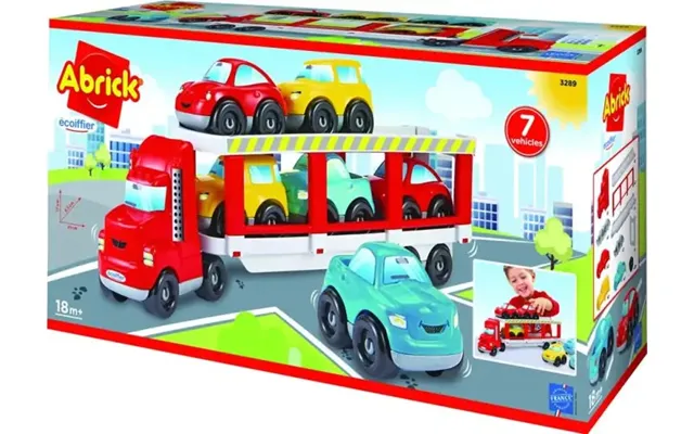 Biltransporter Legetøj - Inkl. 6 Biler