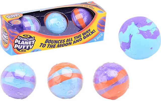 Bouncing Planet Putty - 3 Stk