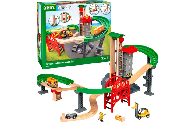 Brio World Tog - Løft Og Læs Med Lagerbygning