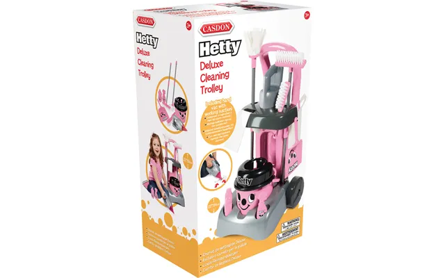 Casdon Hetty - Deluxe Legetøjs Rengøringsvogn Til Børn