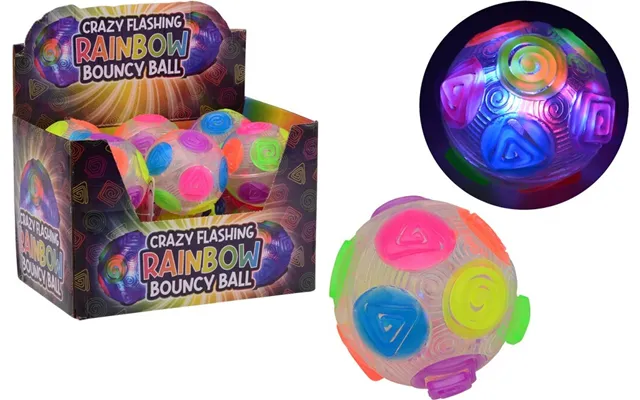 Crazy Flashing Rainbow Bouncing Ball With Light