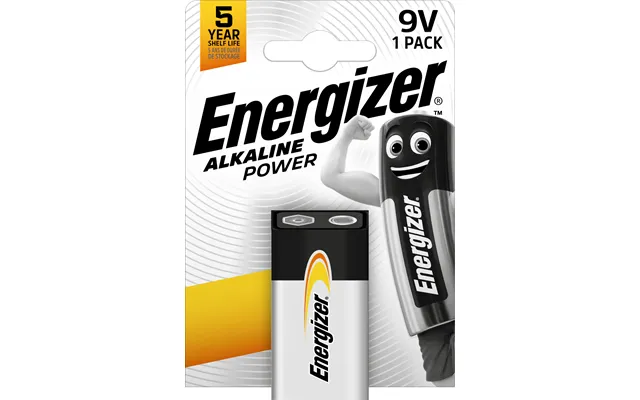 Energizer - Batteri 9v 6lr61 Alkaline Power 1-pak