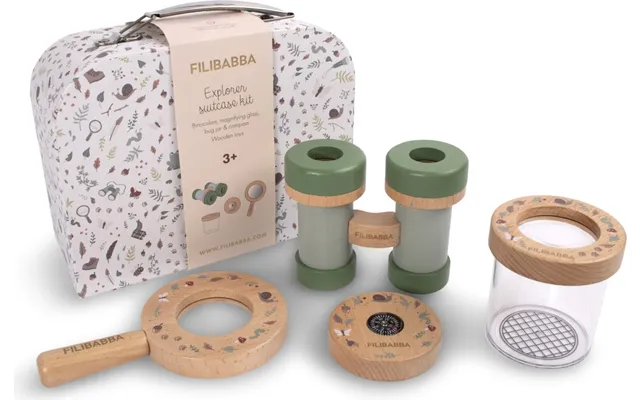Filibabba - Papkuffert Legesæt Med Kikkert